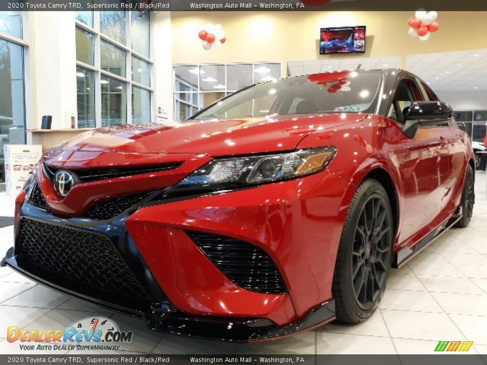 2020 Toyota Camry TRD Supersonic Red / Black/Red Photo #19