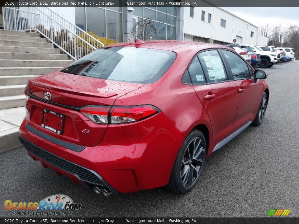 2020 Toyota Corolla SE Barcelona Red Metallic / Light Gray Photo #16