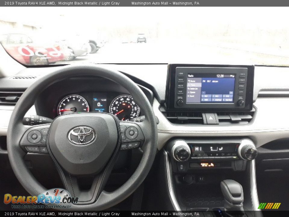 2019 Toyota RAV4 XLE AWD Midnight Black Metallic / Light Gray Photo #3