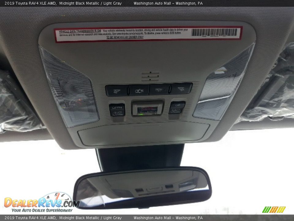 2019 Toyota RAV4 XLE AWD Midnight Black Metallic / Light Gray Photo #13