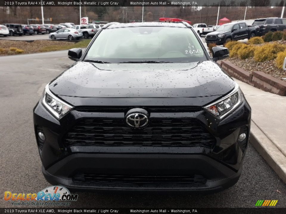 2019 Toyota RAV4 XLE AWD Midnight Black Metallic / Light Gray Photo #15
