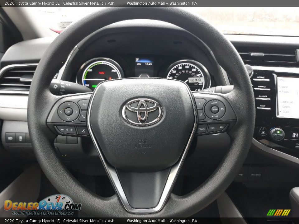 2020 Toyota Camry Hybrid LE Celestial Silver Metallic / Ash Photo #7