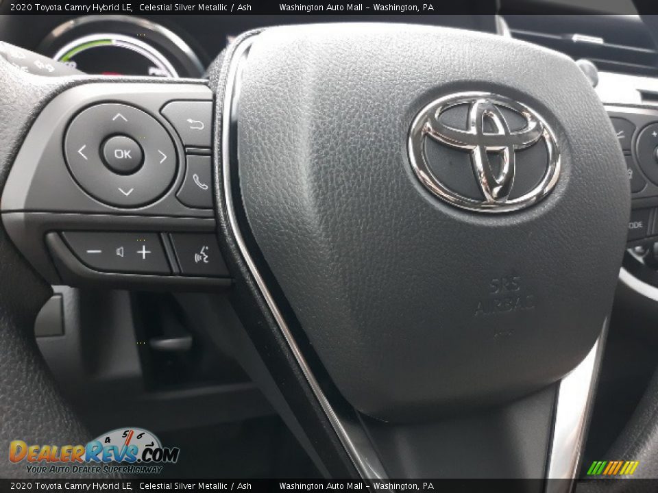 2020 Toyota Camry Hybrid LE Celestial Silver Metallic / Ash Photo #8
