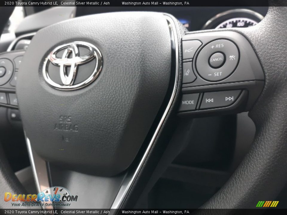 2020 Toyota Camry Hybrid LE Celestial Silver Metallic / Ash Photo #9
