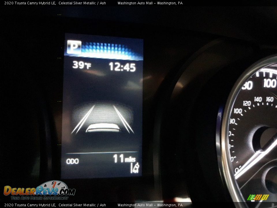 2020 Toyota Camry Hybrid LE Celestial Silver Metallic / Ash Photo #21