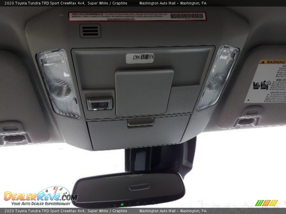 2020 Toyota Tundra TRD Sport CrewMax 4x4 Super White / Graphite Photo #10