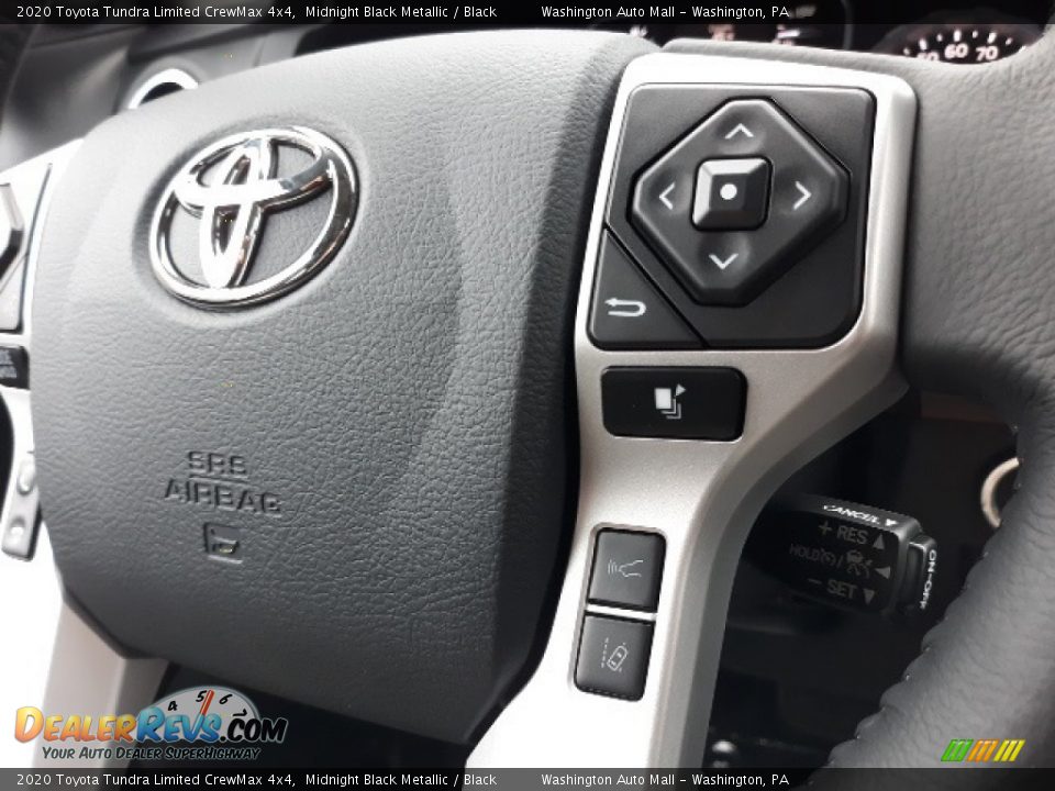 2020 Toyota Tundra Limited CrewMax 4x4 Midnight Black Metallic / Black Photo #11