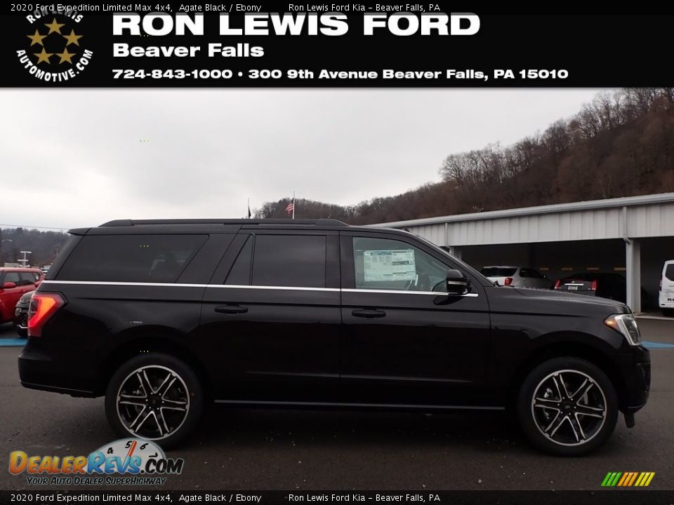 2020 Ford Expedition Limited Max 4x4 Agate Black / Ebony Photo #1