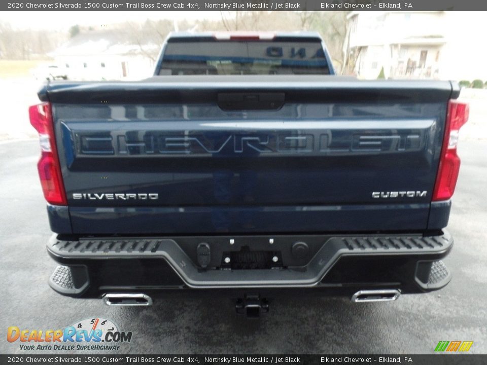 2020 Chevrolet Silverado 1500 Custom Trail Boss Crew Cab 4x4 Northsky Blue Metallic / Jet Black Photo #7