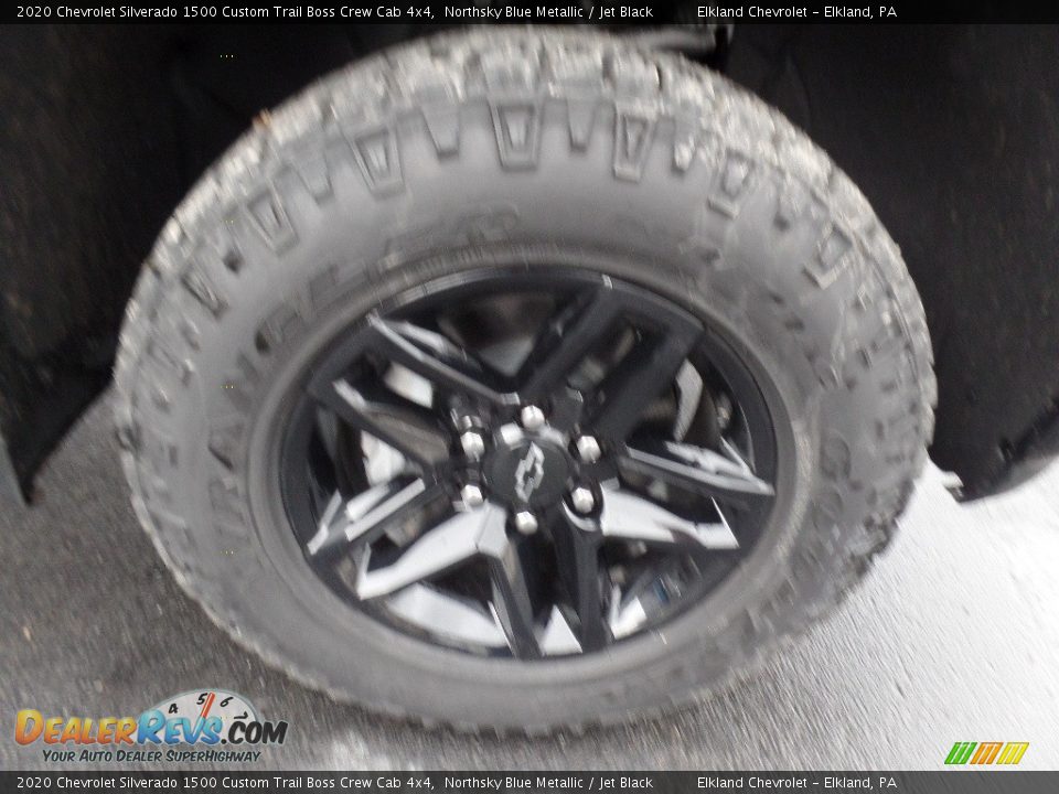 2020 Chevrolet Silverado 1500 Custom Trail Boss Crew Cab 4x4 Northsky Blue Metallic / Jet Black Photo #11