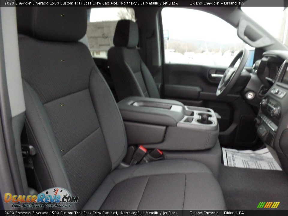 2020 Chevrolet Silverado 1500 Custom Trail Boss Crew Cab 4x4 Northsky Blue Metallic / Jet Black Photo #15