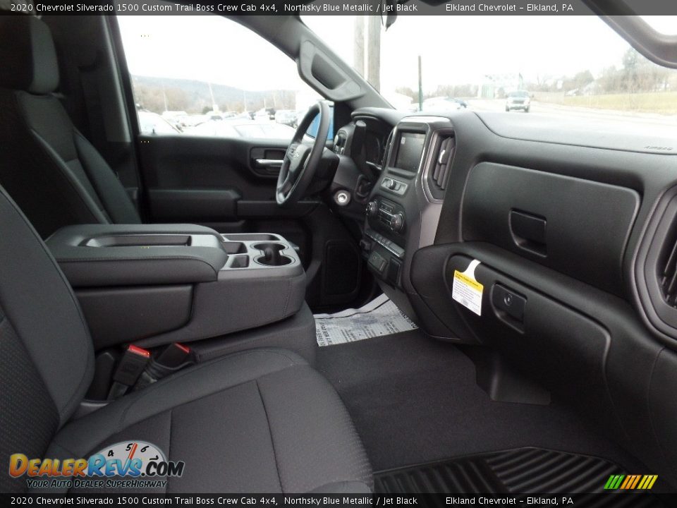 2020 Chevrolet Silverado 1500 Custom Trail Boss Crew Cab 4x4 Northsky Blue Metallic / Jet Black Photo #16