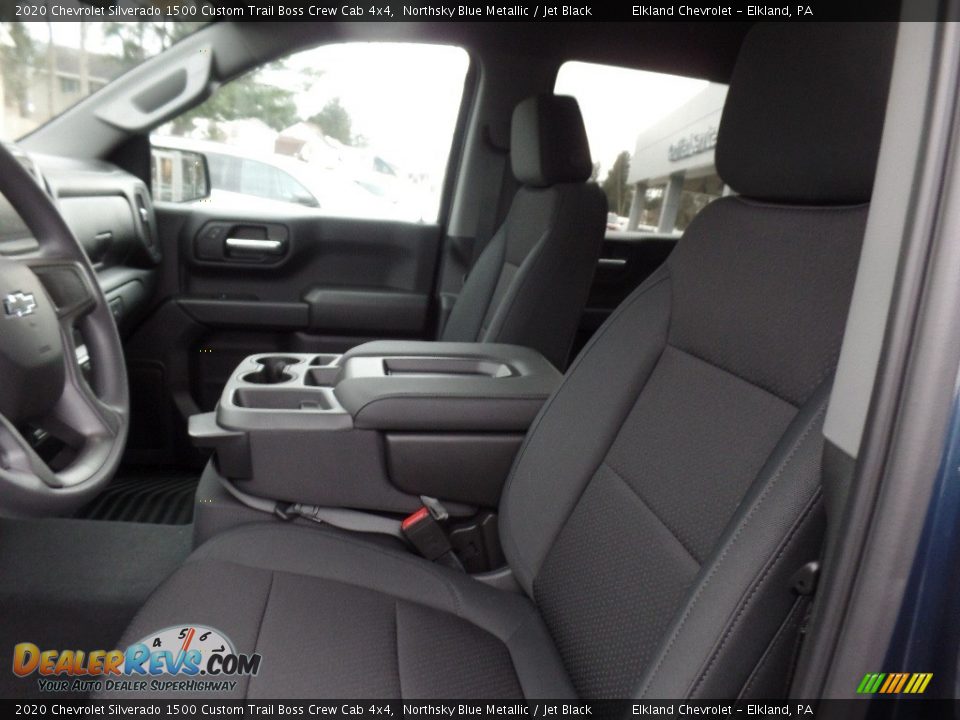 2020 Chevrolet Silverado 1500 Custom Trail Boss Crew Cab 4x4 Northsky Blue Metallic / Jet Black Photo #19