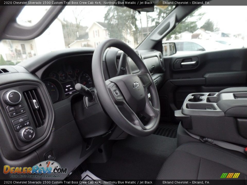 2020 Chevrolet Silverado 1500 Custom Trail Boss Crew Cab 4x4 Northsky Blue Metallic / Jet Black Photo #20