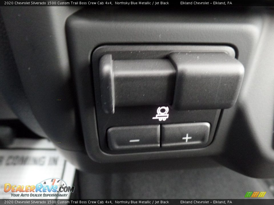 2020 Chevrolet Silverado 1500 Custom Trail Boss Crew Cab 4x4 Northsky Blue Metallic / Jet Black Photo #34
