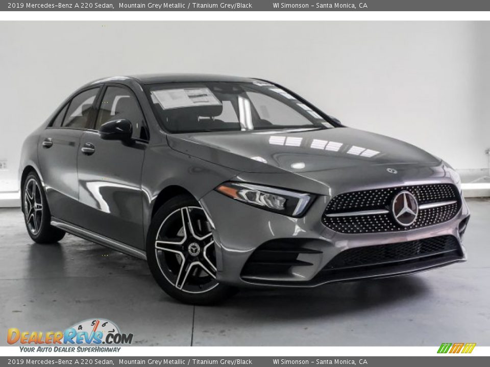 2019 Mercedes-Benz A 220 Sedan Mountain Grey Metallic / Titanium Grey/Black Photo #12