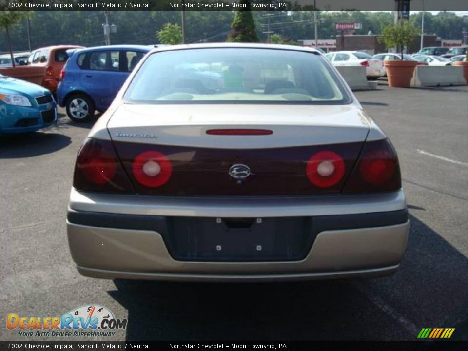 2002 Chevrolet Impala Sandrift Metallic / Neutral Photo #4