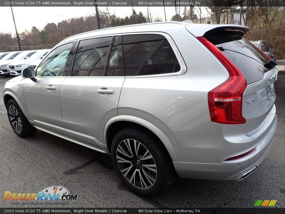 2020 Volvo XC90 T5 AWD Momentum Bright Silver Metallic / Charcoal Photo #4