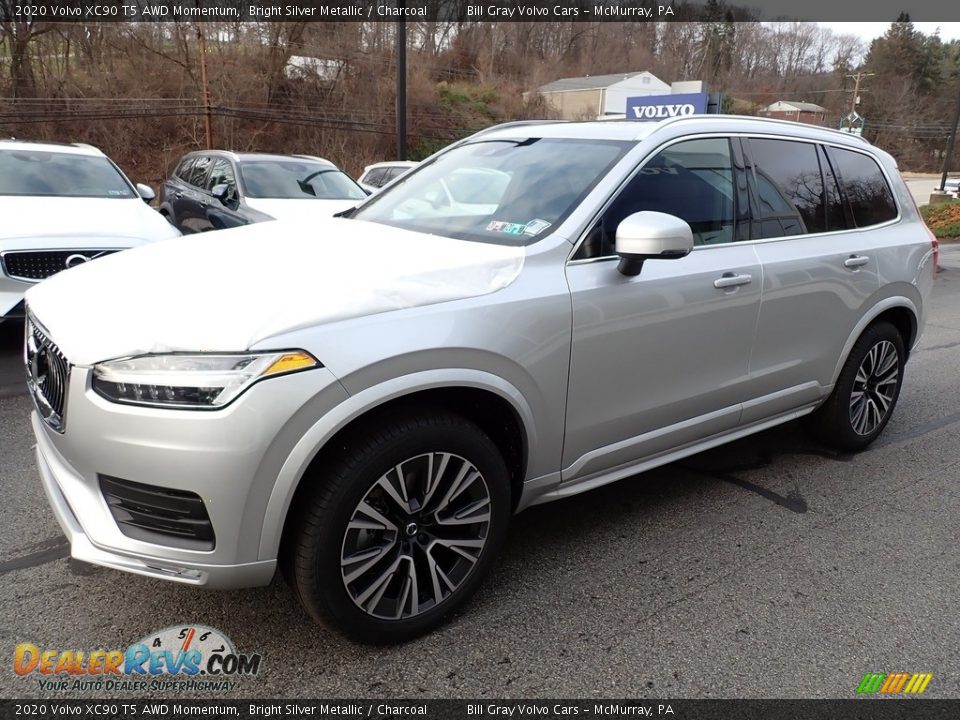2020 Volvo XC90 T5 AWD Momentum Bright Silver Metallic / Charcoal Photo #5
