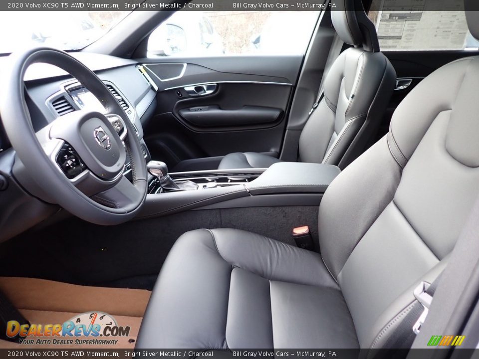 2020 Volvo XC90 T5 AWD Momentum Bright Silver Metallic / Charcoal Photo #7