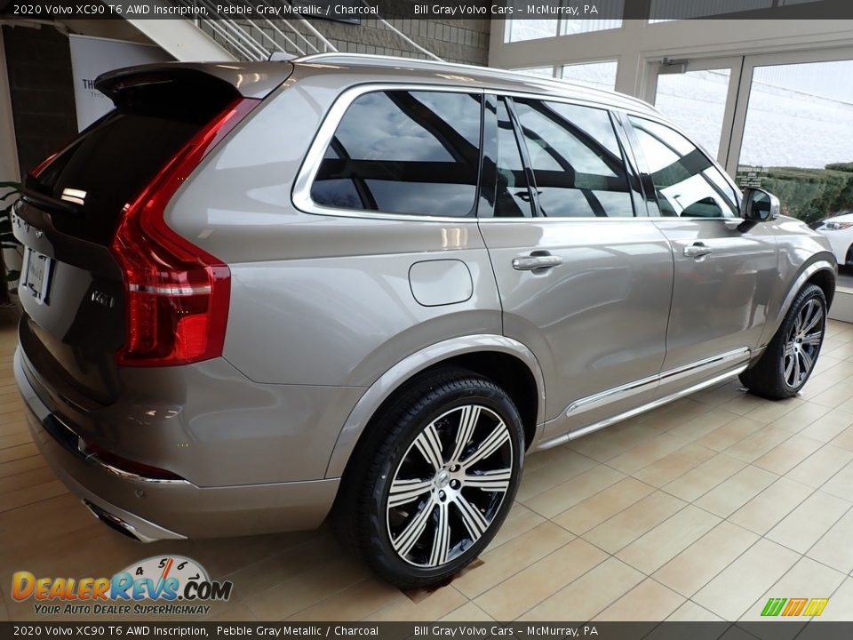 2020 Volvo XC90 T6 AWD Inscription Pebble Gray Metallic / Charcoal Photo #2