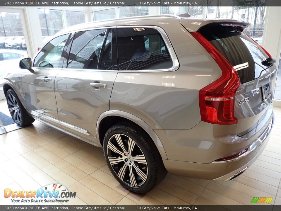 2020 Volvo XC90 T6 AWD Inscription Pebble Gray Metallic / Charcoal Photo #4