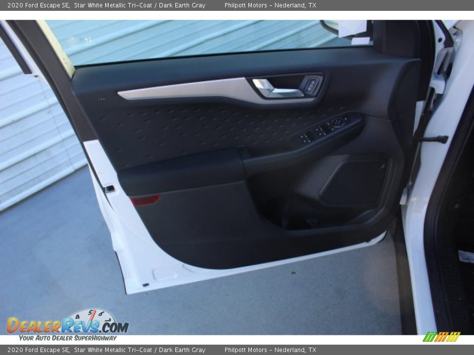 2020 Ford Escape SE Star White Metallic Tri-Coat / Dark Earth Gray Photo #9