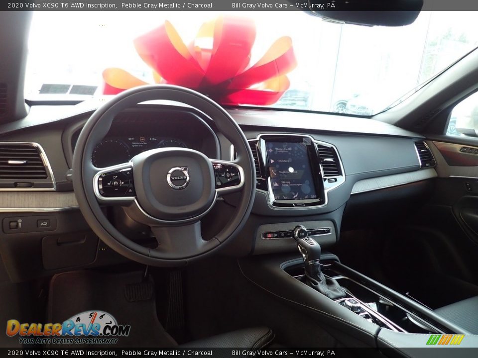2020 Volvo XC90 T6 AWD Inscription Pebble Gray Metallic / Charcoal Photo #9