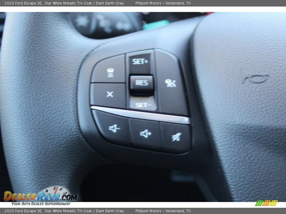 2020 Ford Escape SE Star White Metallic Tri-Coat / Dark Earth Gray Photo #14