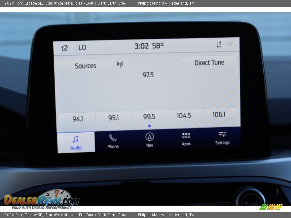 2020 Ford Escape SE Star White Metallic Tri-Coat / Dark Earth Gray Photo #18