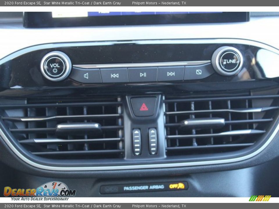 2020 Ford Escape SE Star White Metallic Tri-Coat / Dark Earth Gray Photo #19