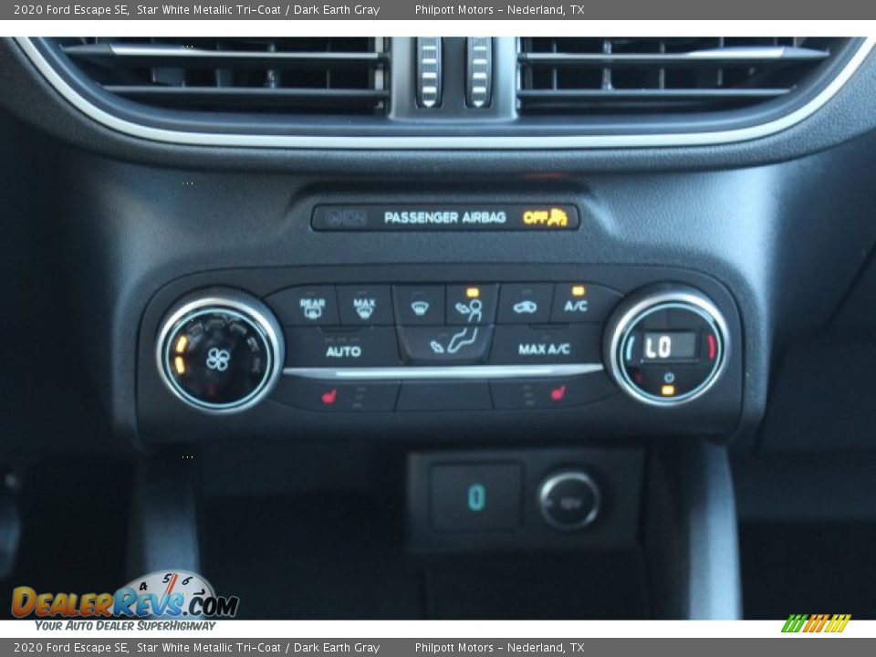 2020 Ford Escape SE Star White Metallic Tri-Coat / Dark Earth Gray Photo #20
