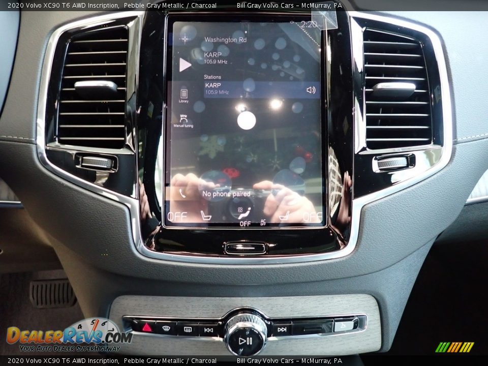 2020 Volvo XC90 T6 AWD Inscription Pebble Gray Metallic / Charcoal Photo #15