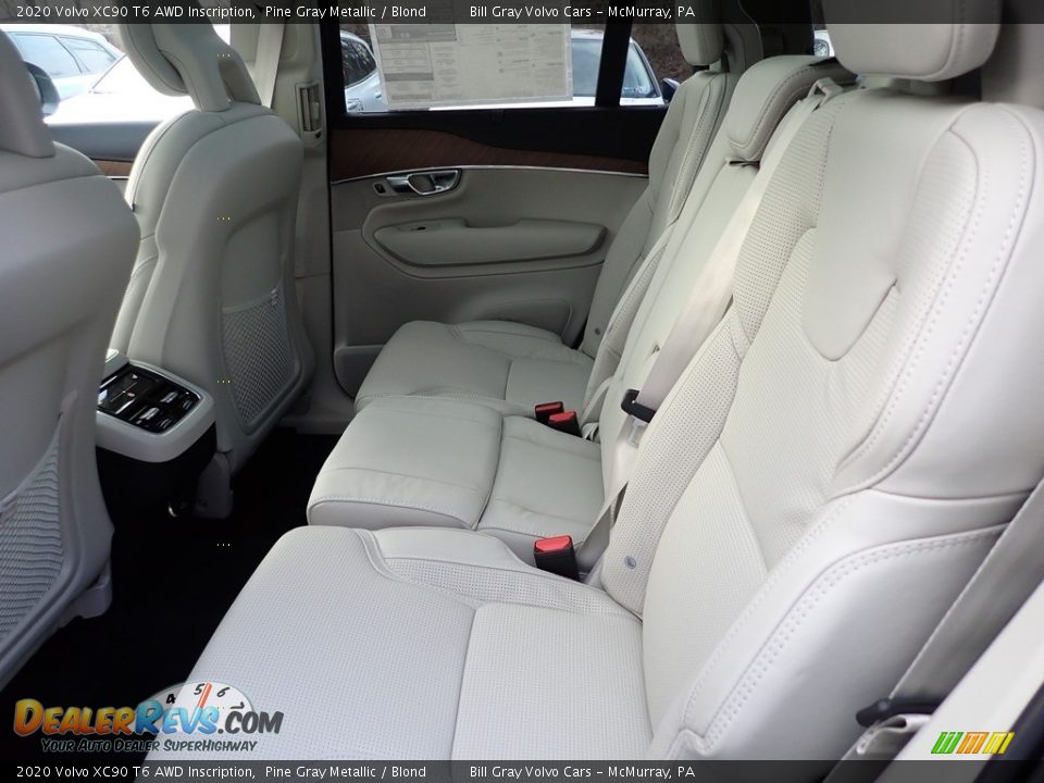 2020 Volvo XC90 T6 AWD Inscription Pine Gray Metallic / Blond Photo #8