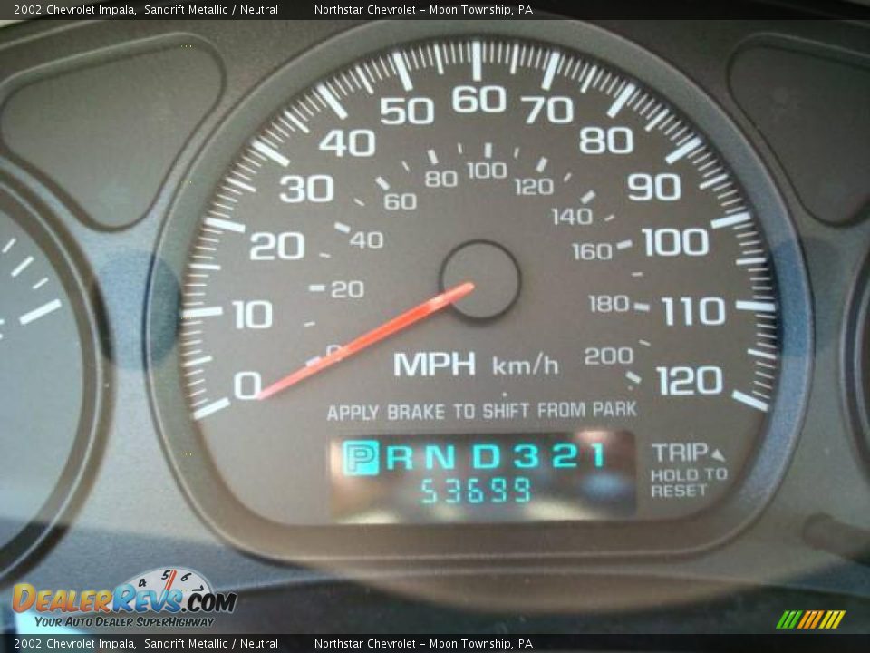 2002 Chevrolet Impala Sandrift Metallic / Neutral Photo #20