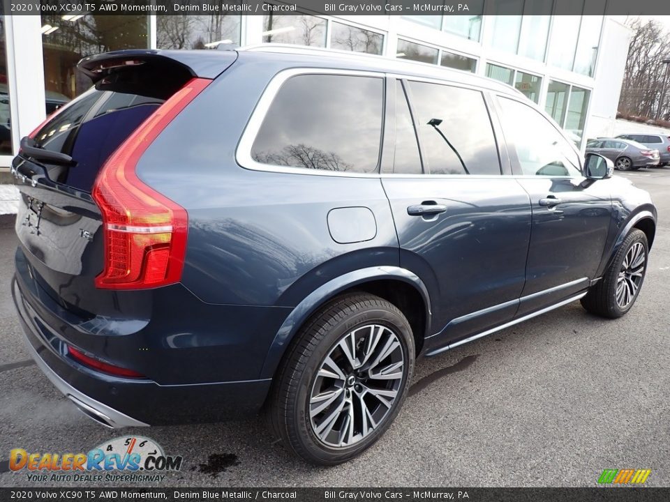 2020 Volvo XC90 T5 AWD Momentum Denim Blue Metallic / Charcoal Photo #2