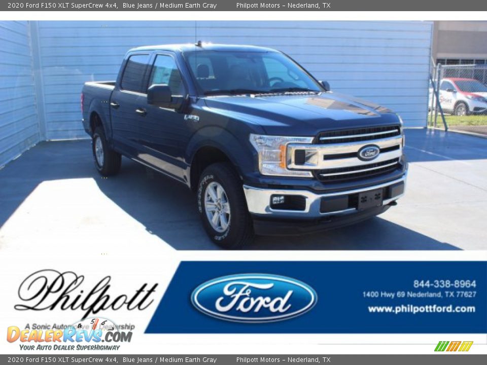 2020 Ford F150 XLT SuperCrew 4x4 Blue Jeans / Medium Earth Gray Photo #1