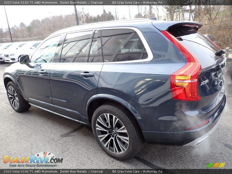 2020 Volvo XC90 T5 AWD Momentum Denim Blue Metallic / Charcoal Photo #4