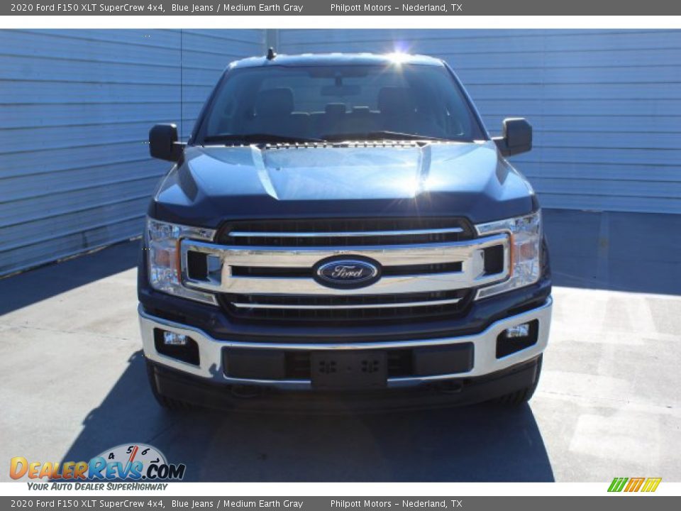 2020 Ford F150 XLT SuperCrew 4x4 Blue Jeans / Medium Earth Gray Photo #3