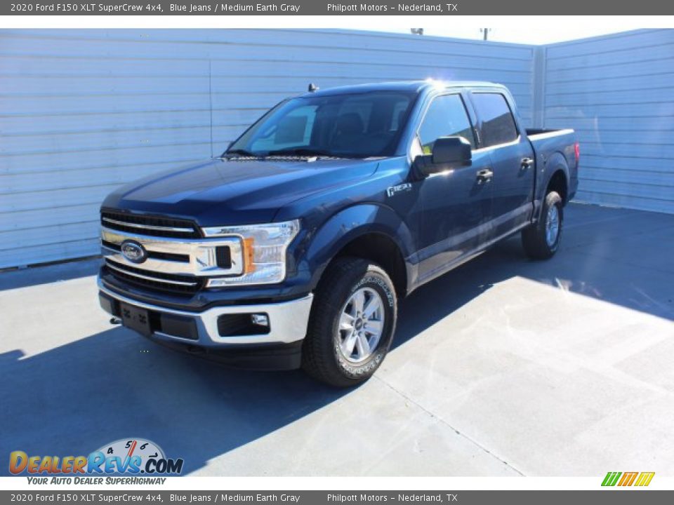 2020 Ford F150 XLT SuperCrew 4x4 Blue Jeans / Medium Earth Gray Photo #4