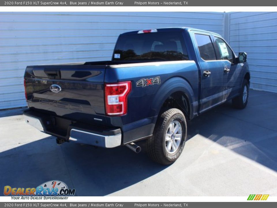 2020 Ford F150 XLT SuperCrew 4x4 Blue Jeans / Medium Earth Gray Photo #8
