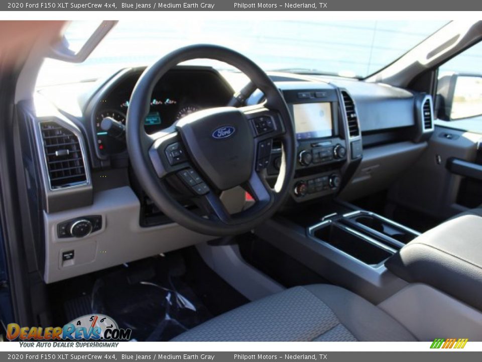 2020 Ford F150 XLT SuperCrew 4x4 Blue Jeans / Medium Earth Gray Photo #11