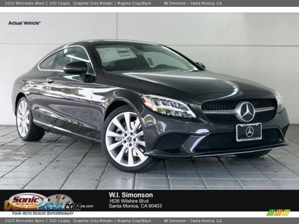 2020 Mercedes-Benz C 300 Coupe Graphite Grey Metallic / Magma Gray/Black Photo #1