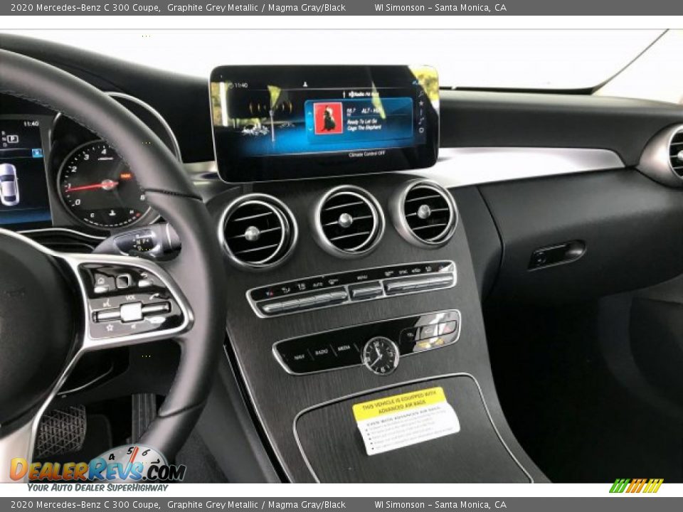 2020 Mercedes-Benz C 300 Coupe Graphite Grey Metallic / Magma Gray/Black Photo #6
