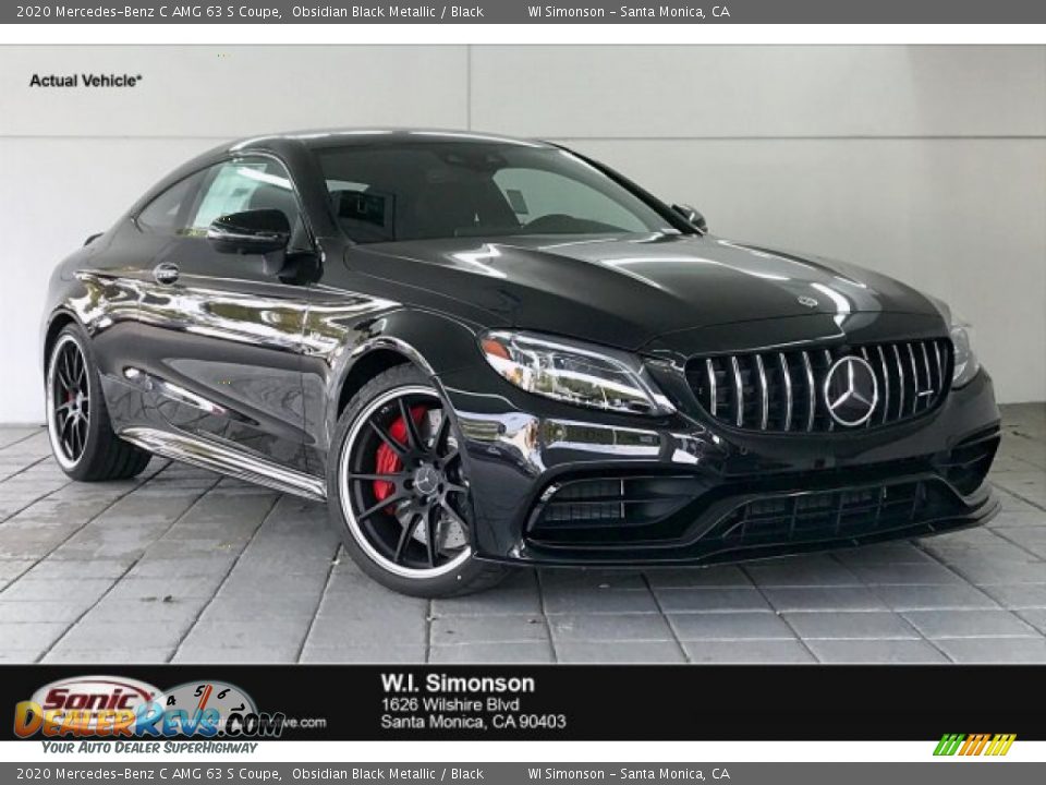 2020 Mercedes-Benz C AMG 63 S Coupe Obsidian Black Metallic / Black Photo #1