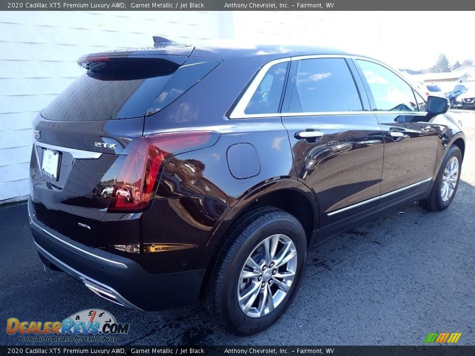 2020 Cadillac XT5 Premium Luxury AWD Garnet Metallic / Jet Black Photo #5