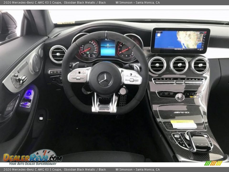 2020 Mercedes-Benz C AMG 63 S Coupe Obsidian Black Metallic / Black Photo #4
