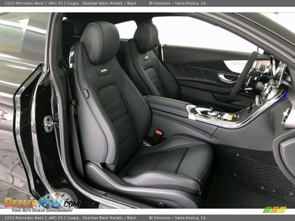 2020 Mercedes-Benz C AMG 63 S Coupe Obsidian Black Metallic / Black Photo #6