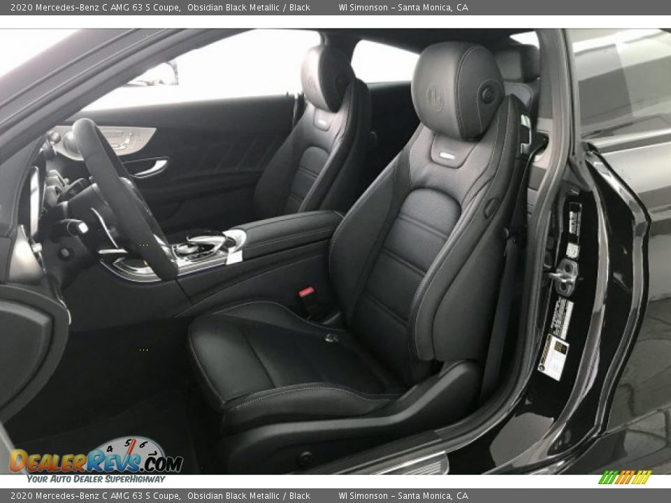 2020 Mercedes-Benz C AMG 63 S Coupe Obsidian Black Metallic / Black Photo #14