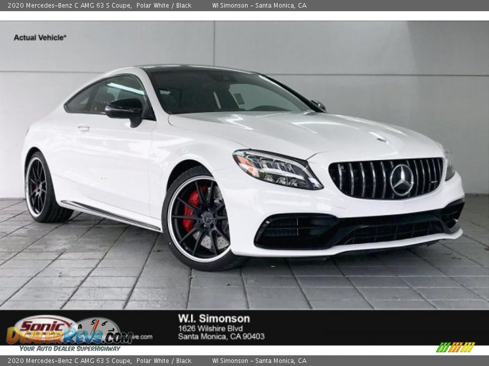 2020 Mercedes-Benz C AMG 63 S Coupe Polar White / Black Photo #1